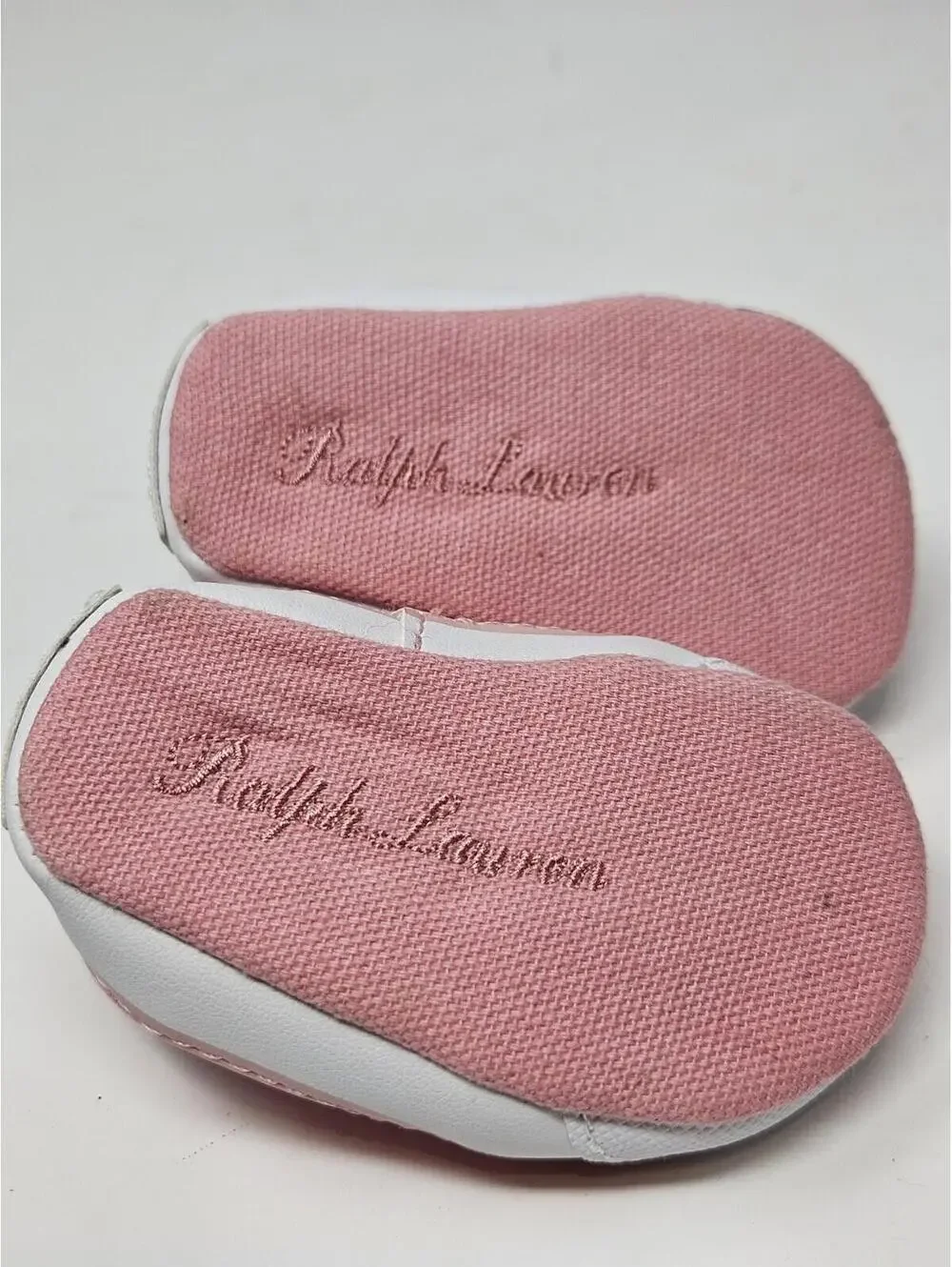 POLO RALPH LAUREN Bal-Harbour-II-Bear Pink Baby Girl's Sneakers Shoes Size 0